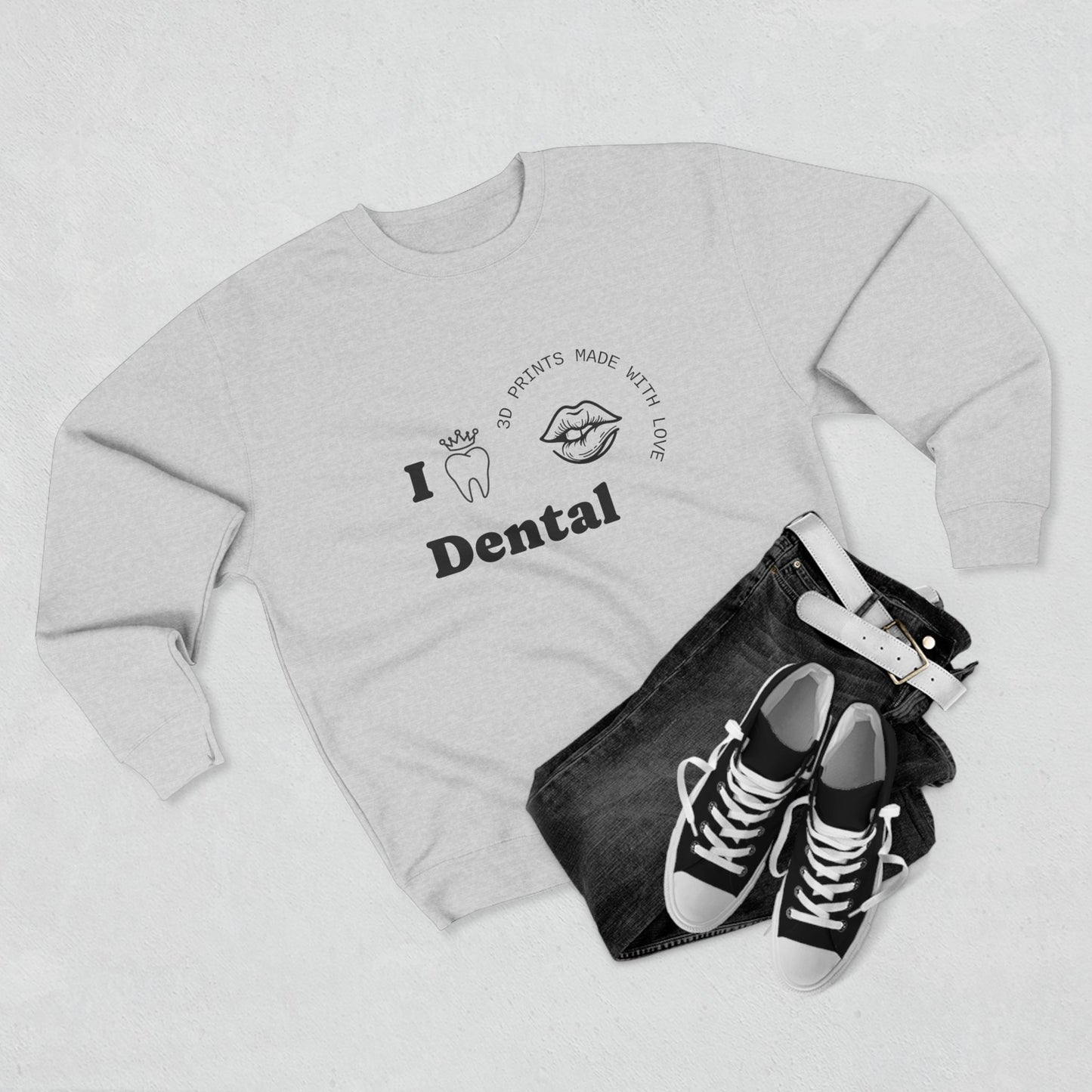 I love dental shirt Unisex Crewneck Sweatshirt