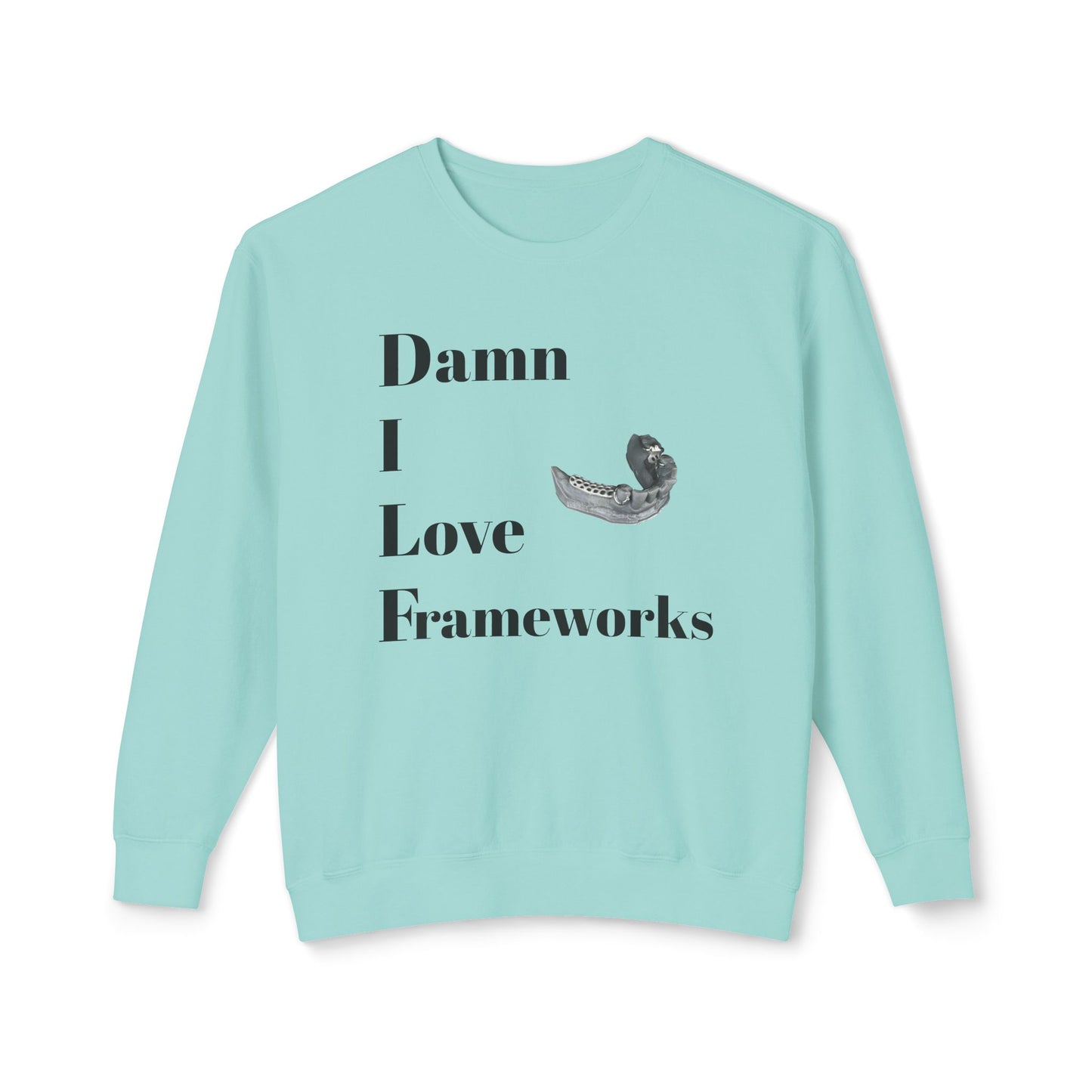 Funny Dental DILF Unisex Lightweight Crewneck Sweatshirt