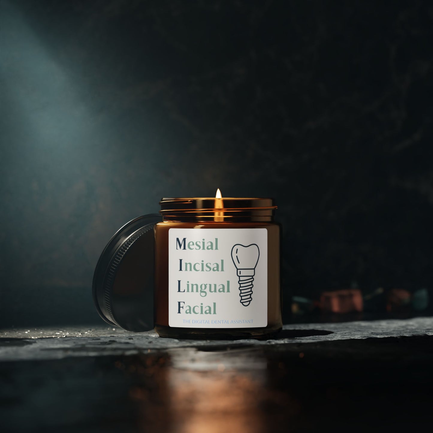 Dental MILF Scented Soy Candle (Multi-Size, Amber Jar)
