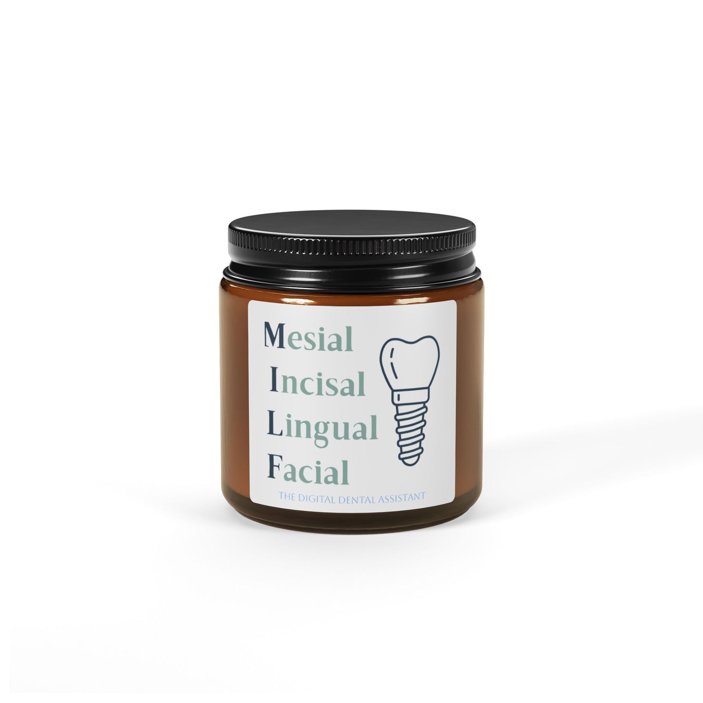 Dental MILF Scented Soy Candle (Multi-Size, Amber Jar)