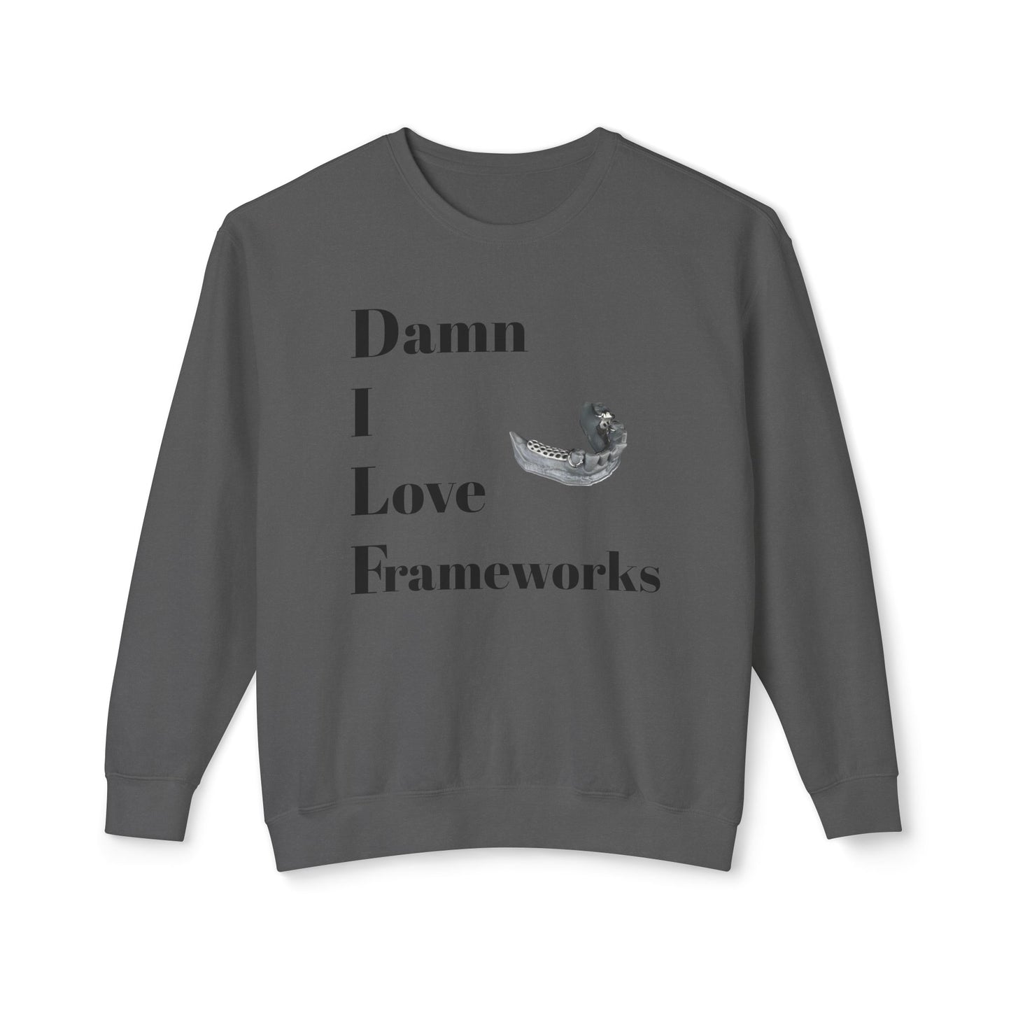 Funny Dental DILF Unisex Lightweight Crewneck Sweatshirt