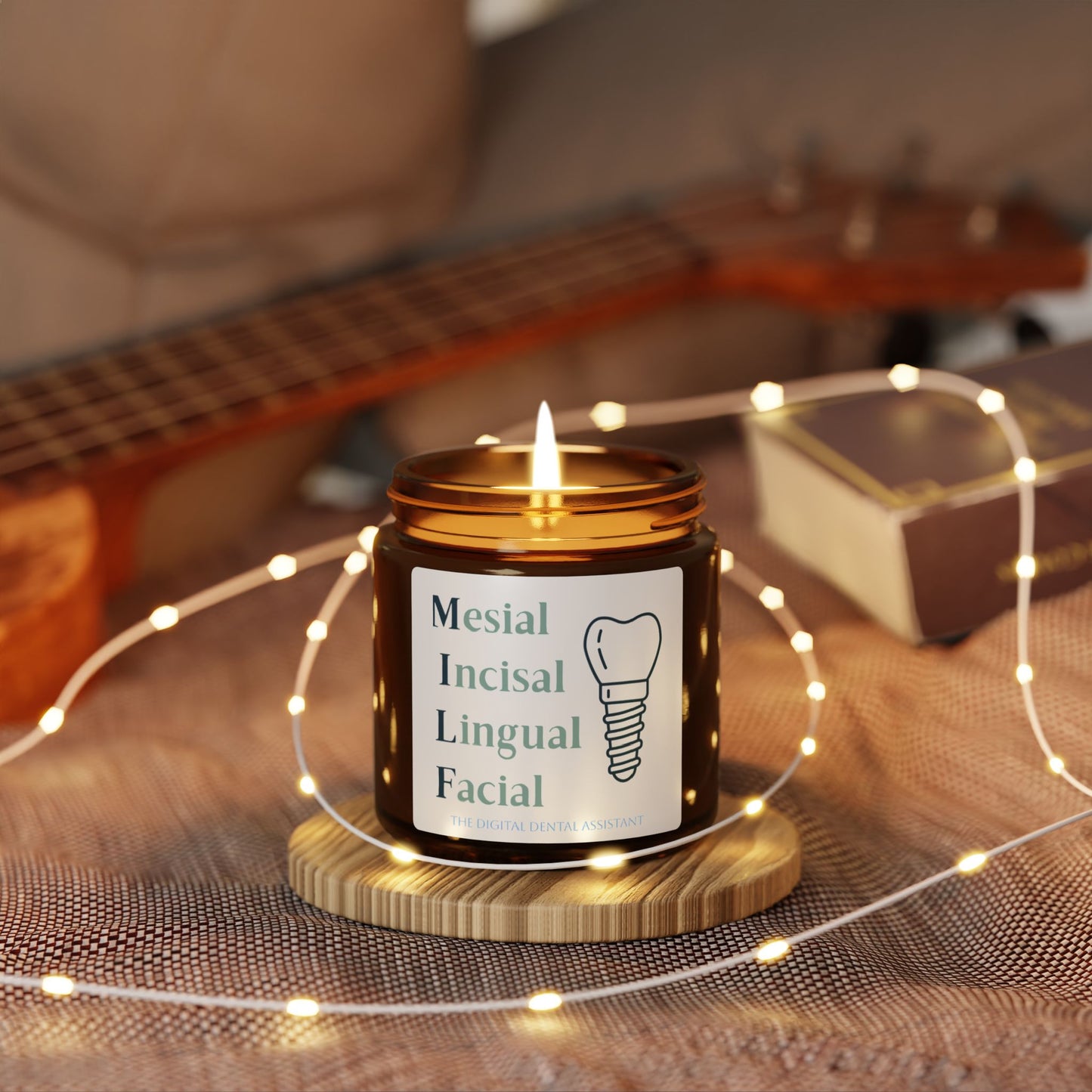 Dental MILF Scented Soy Candle (Multi-Size, Amber Jar)