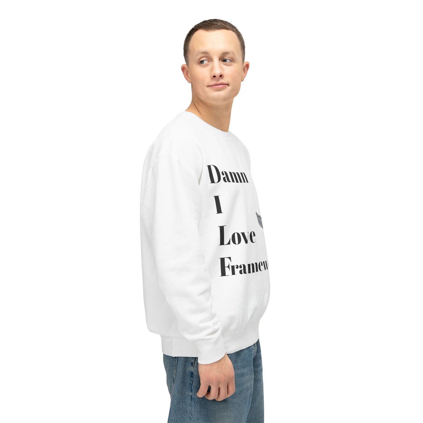 Funny Dental DILF Unisex Lightweight Crewneck Sweatshirt